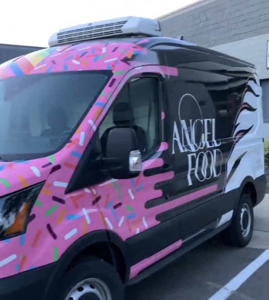 Angel Food Bakery Van Design by Aurora Whittet Best. 
