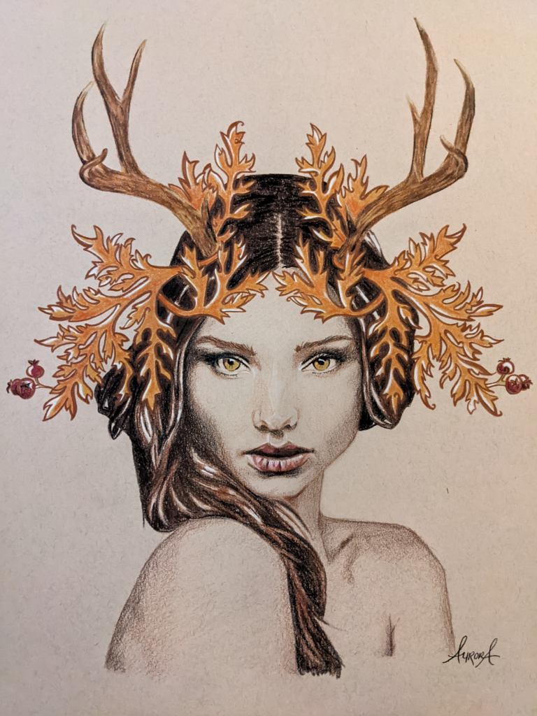 Goddess Gaia illustration by Aurora Whittet Best
