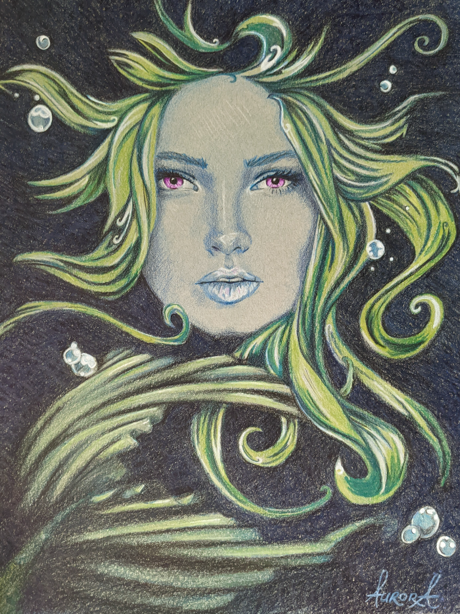 Mermaid illustration by Aurora Whittet Best