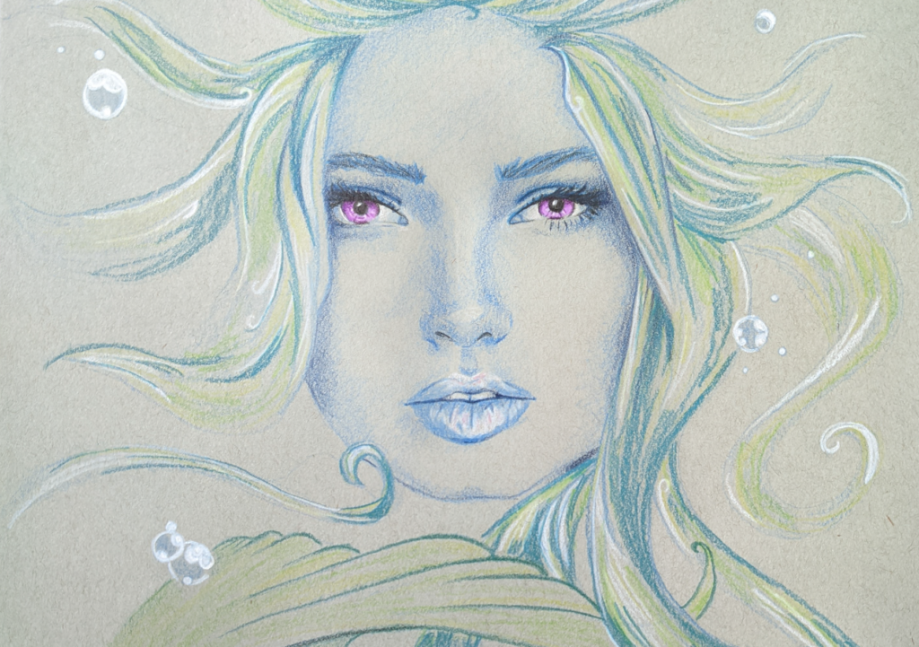 Mermaid progress illustration 