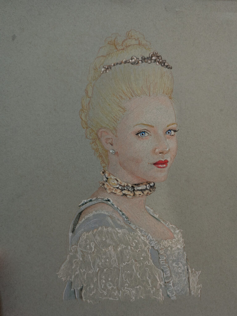Marie Antoinette portrait by Aurora Whittet Best for POWDER AND POISON by Julia Jackson.
