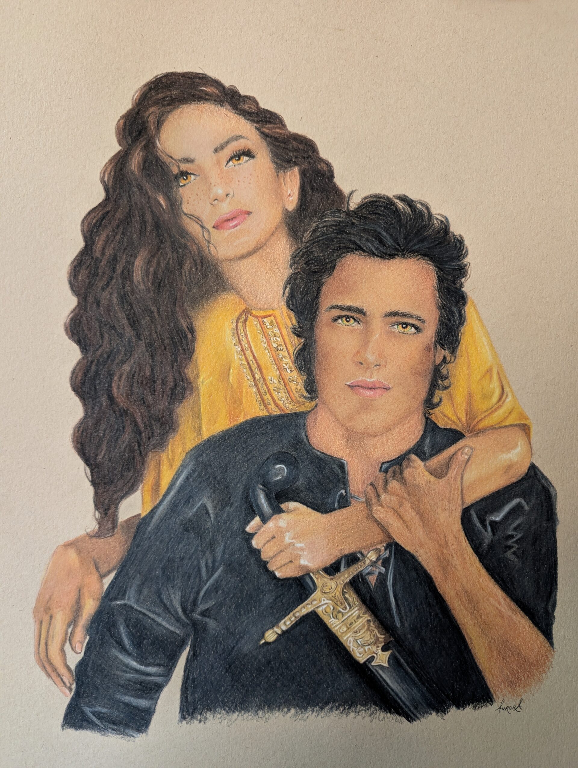 Colored Pencil Portrait for Sheeda Jasmine Jamsheed by Aurora Whittet Best.