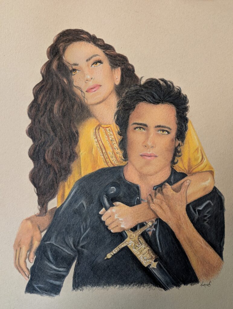Colored Pencil Portrait for Sheeda Jasmine Jamsheed by Aurora Whittet Best.