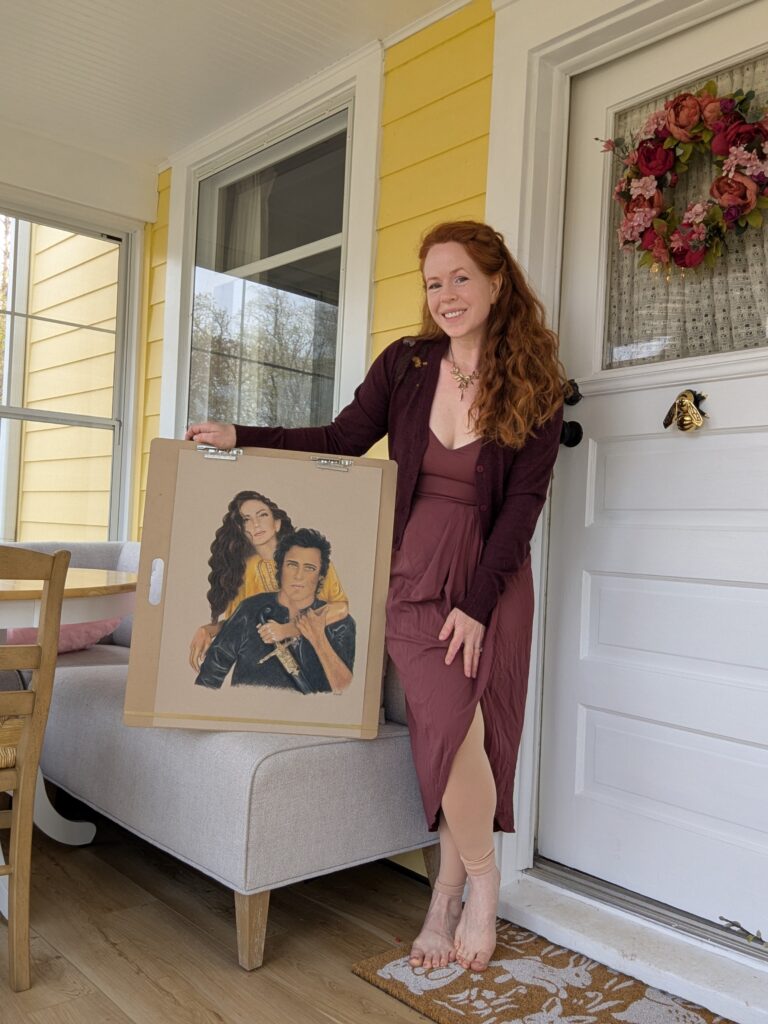 Colored Pencil Portrait for Sheeda Jasmine Jamsheed by Aurora Whittet Best.